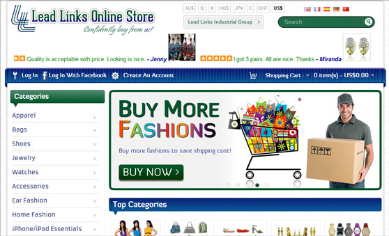 Ecommerce Website on Opencart with Custom Design in China