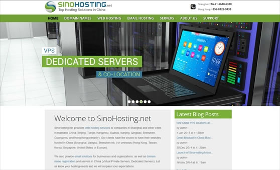 Hosting Company Website in Hong Kong